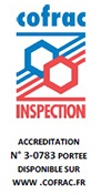 logo COFRAC avec accréditation Hydrolog